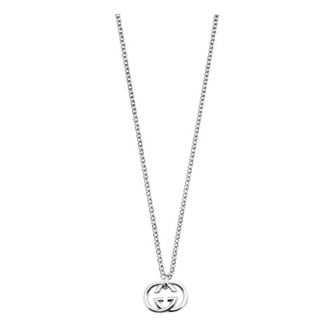 Gucci Britt Silver Double G Necklace YBB190484001U 